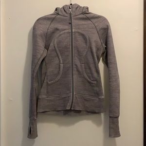 Gray Lululemon Scuba Jacket Size 6